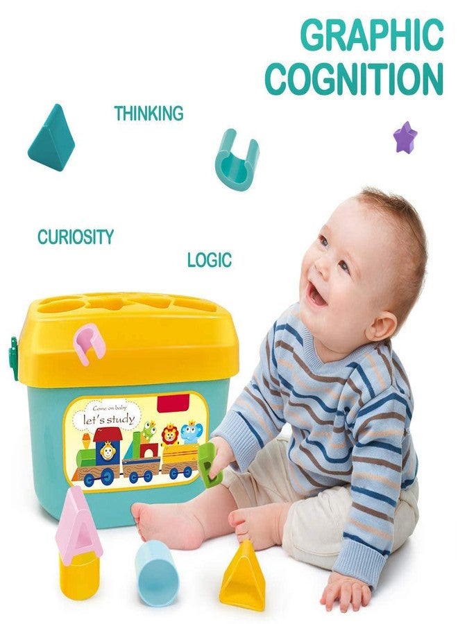 Mahi Enterprise® Educational Baby Shape Sorter Toy with Alphabet Letters, Colorful Shape Sorting Box for Toddlers, Early Learning & Developmental Activity Toy - Image 3